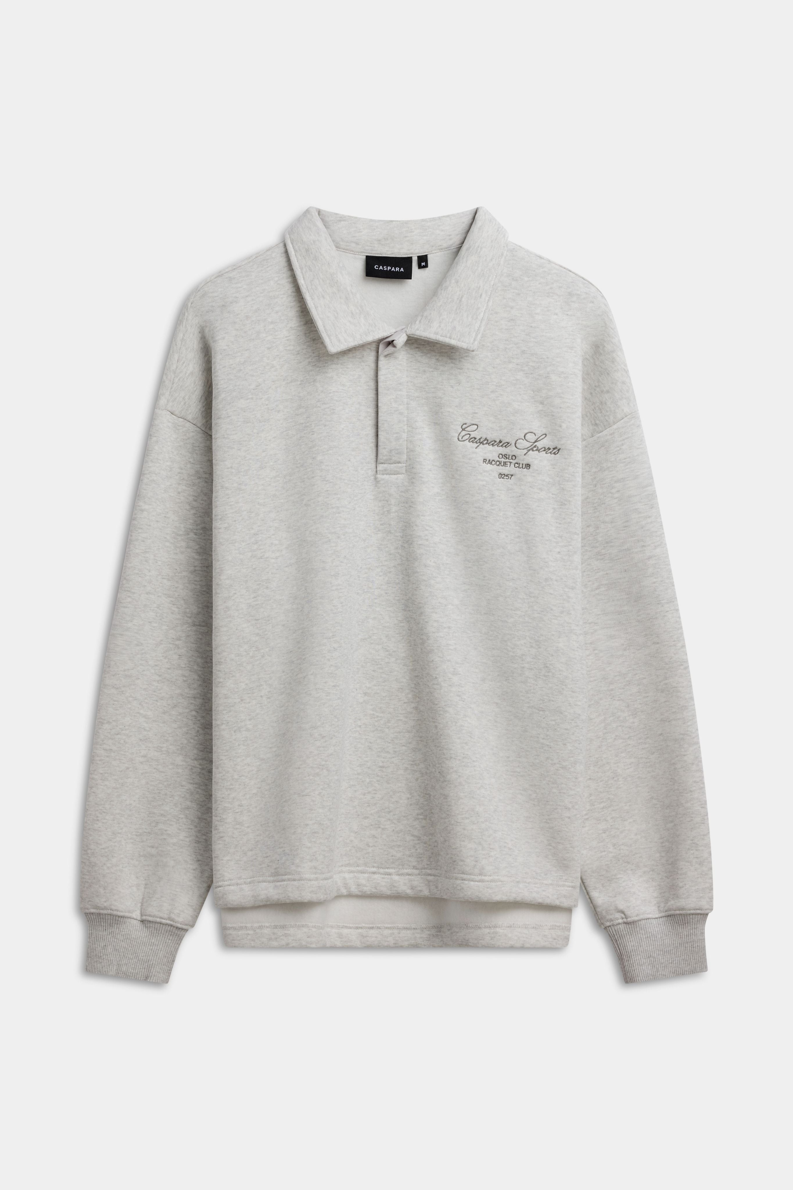 M. Racquet Club Rugby Shirt - Grey Melange